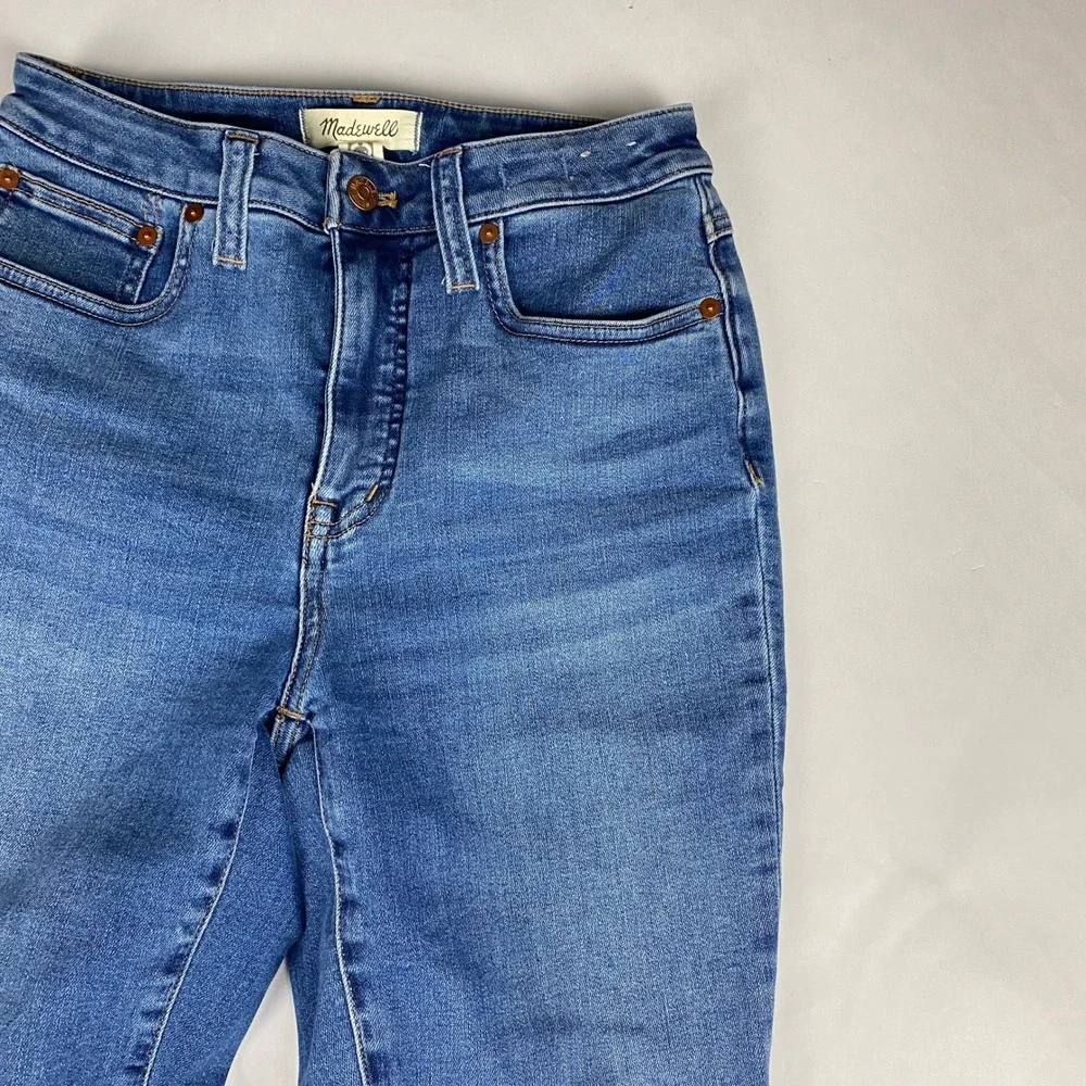 Madewell Jeans Women's Size 26 Curvy Skinny Flare Blue Denim - Picture 3 of 14